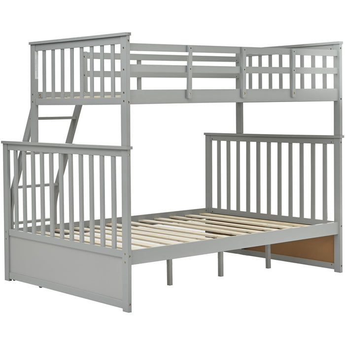 Bunk Bed With Ladder, And Safety Guard Rails