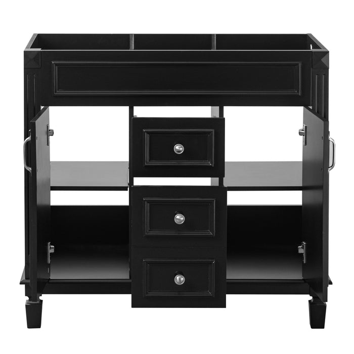 Bathroom Vanity Cabinet With 2 Soft Closing Doors And 2 Drawers