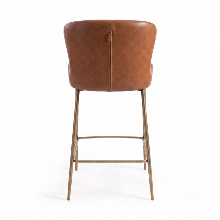 Modern Counter Stool With Upholstered Seat