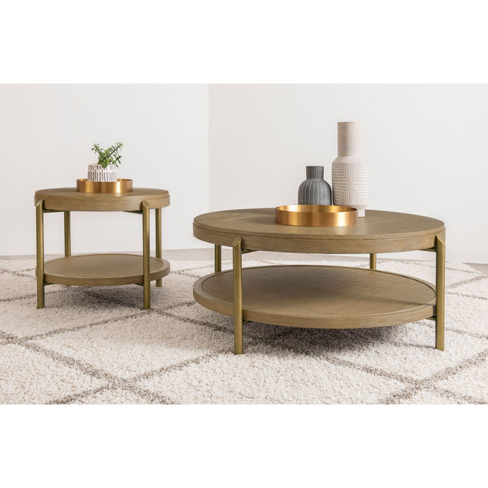Benson - Round Coffee And End Table Set