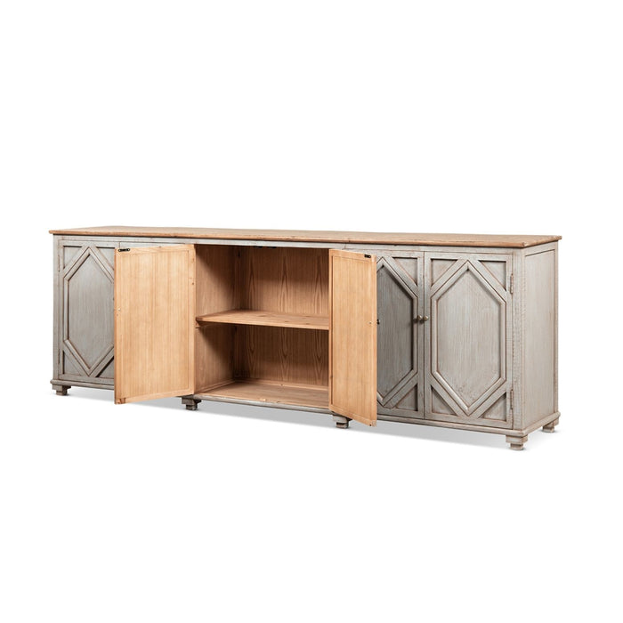 Colette - 6 Door Cabinet Sideboard - Brown