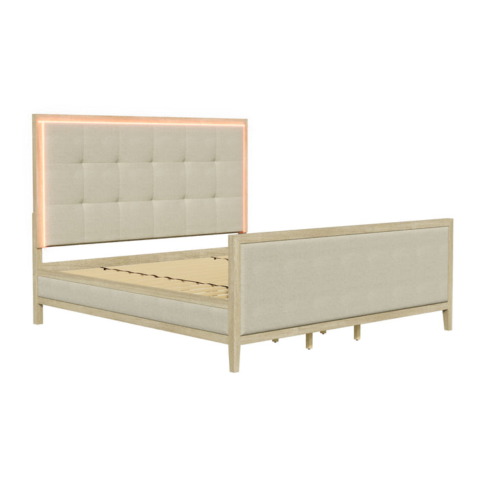 Adeline - Bed With LED Light (High Footboard)