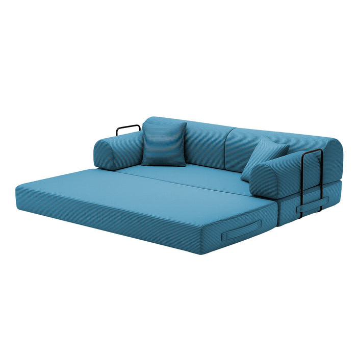 Convertible Sleeper Sofa Bed, Floor Lounge Couch For Living Room