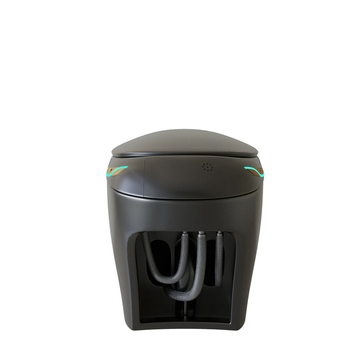 Unique Smart Toile With Built In Bidet, Auto Open / Close Seat, Foot Sensor, LED Display, Night Light, Warm Water & Dryer Ceramic
