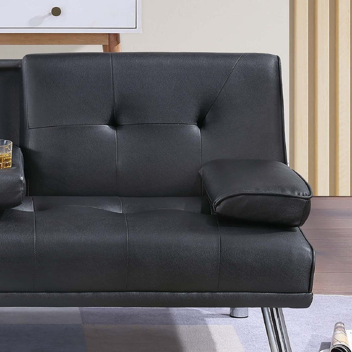 Adjustable Sofa With Fold Down Table And Cup Holders