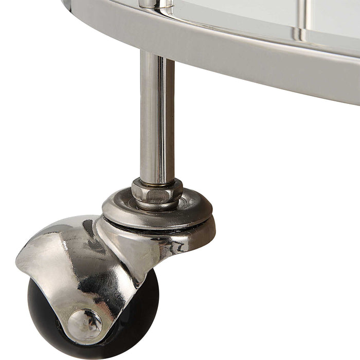 Spritz - Chrome Bar Cart