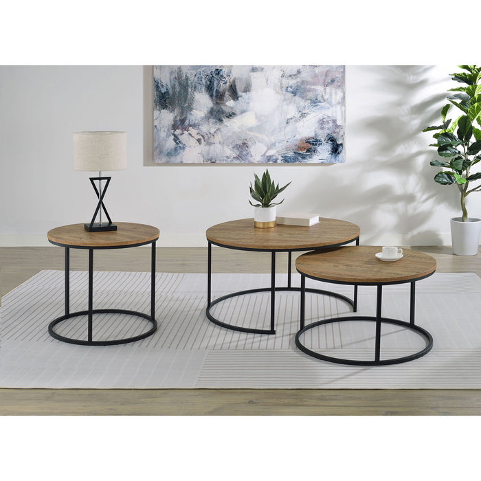 Arrize - Round Side End Table - Mango Color