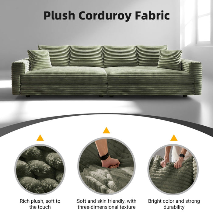 4 Seat Sofa, Deep Seat Couches With Soft Pillows
