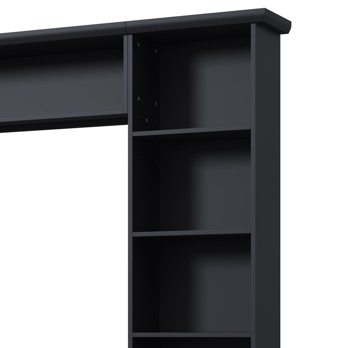 Farmhouse Elegant Entertainment Center Wall Unit With 4 Drawers