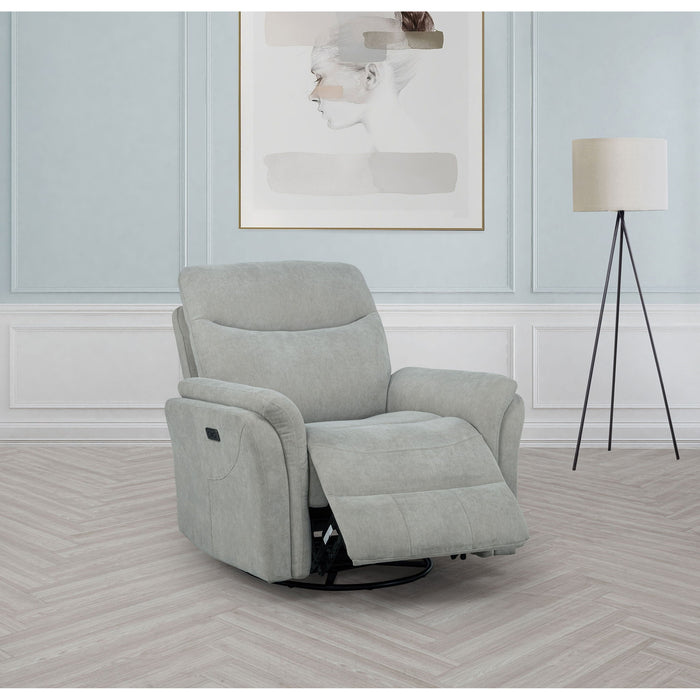 Beacon - Power Swivel Recliner With USB Charging And Adjustable Recline