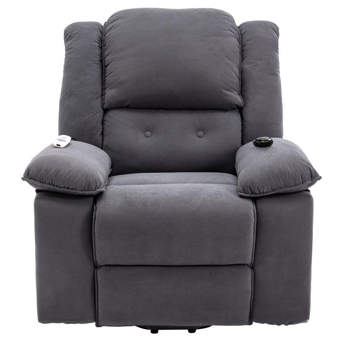Massage Recliner Power Lift Chair With Adjustable Massage And Heating Function