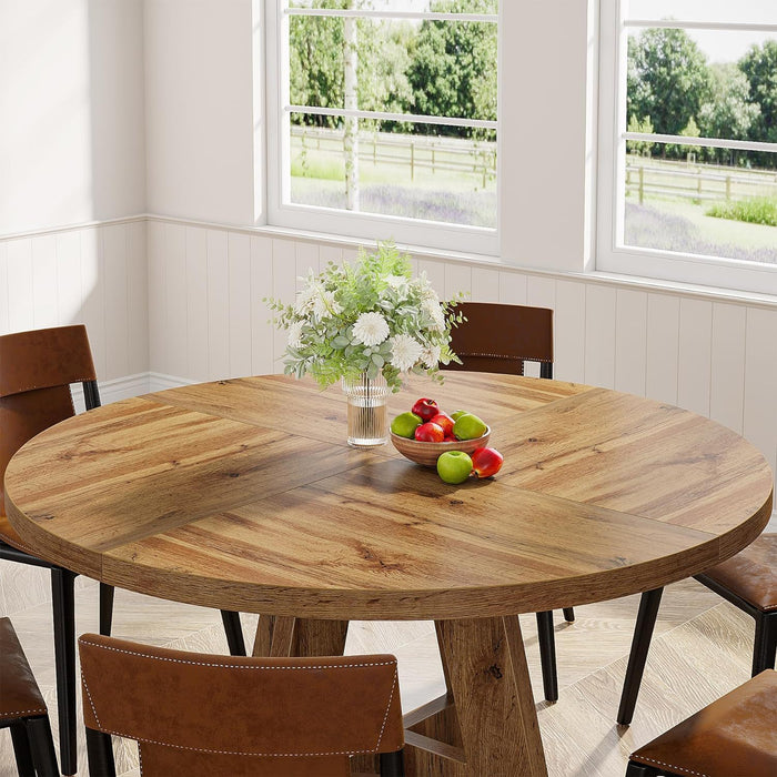 Round Dining Cross Base Kitchen Table