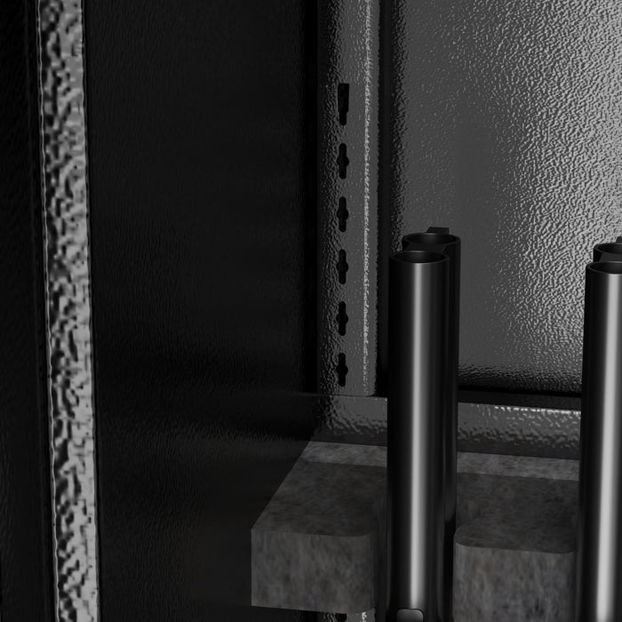 Gun Safe For Rifles & Handguns, Keypad Lock Security Storage Cabinet - Black