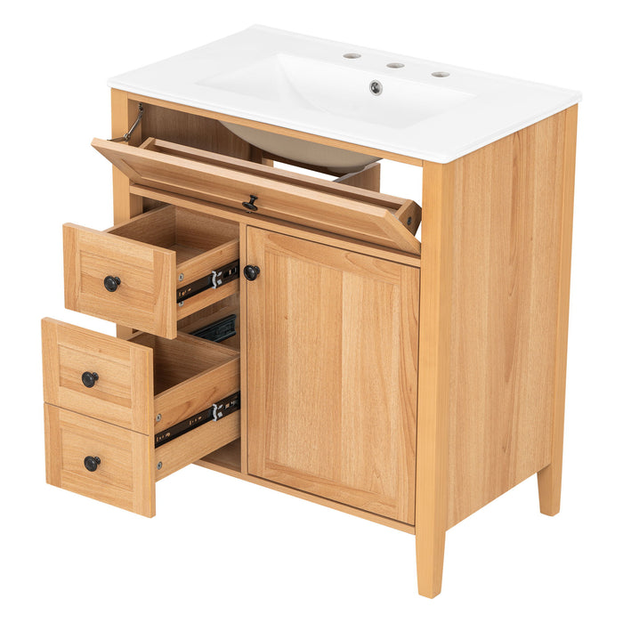 Bathroom Vanity With Sink, Soft Closing Cabinet