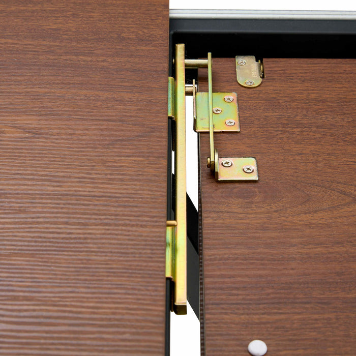 Extendable Round Dining Table - Walnut