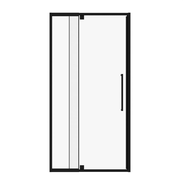 Semi Frameless Pivot Hinged Shower Door, Reversible Design