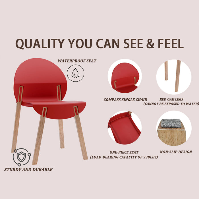 4 Piece Set Of Single Chairs With Long Table