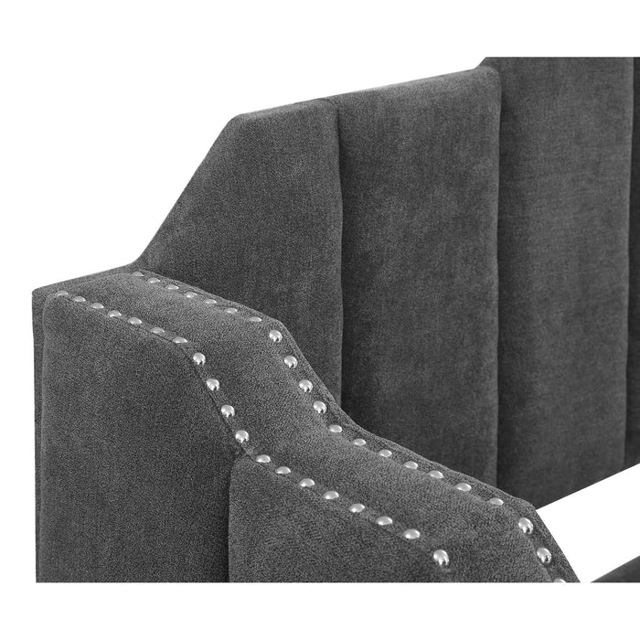 Pressley - Twin Daybed With Trundle - Charcoal