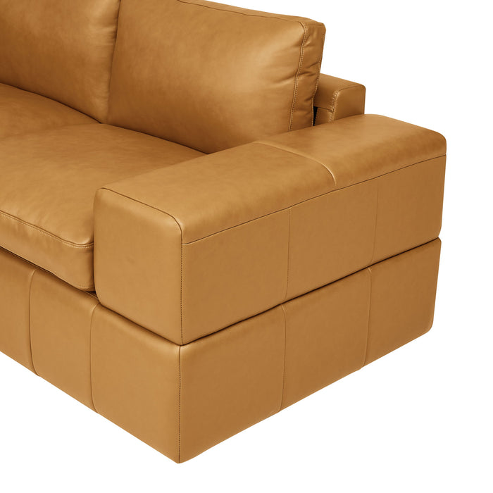 Modern Sectional Sofa With Large Square Arms