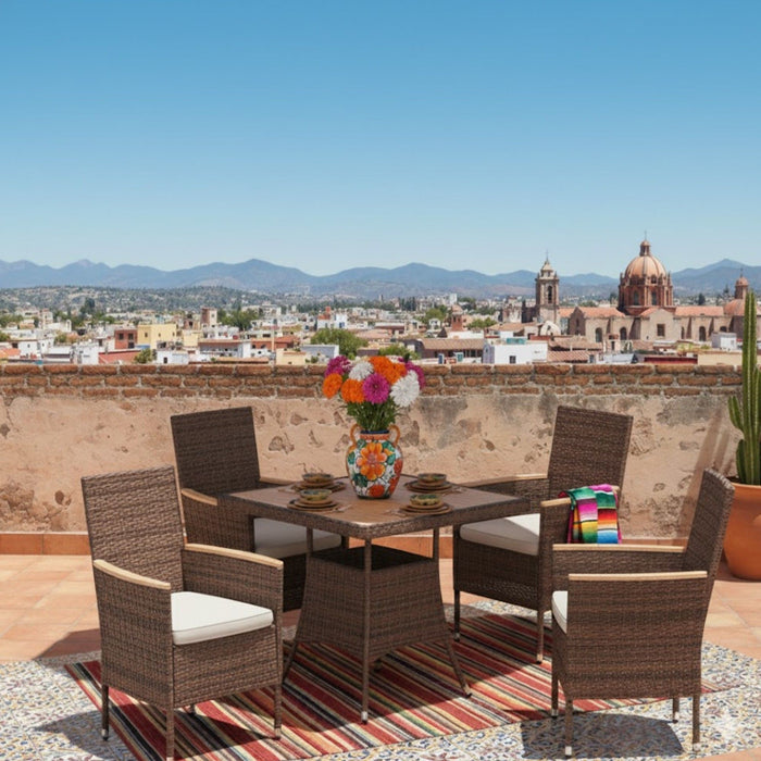 5 Piece Patio Dining Set With Table