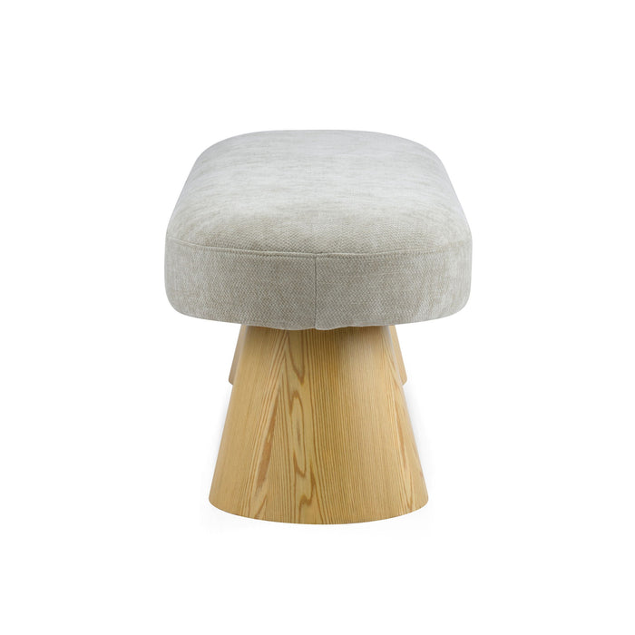 Upholstered Dining Bench - Oatmeal