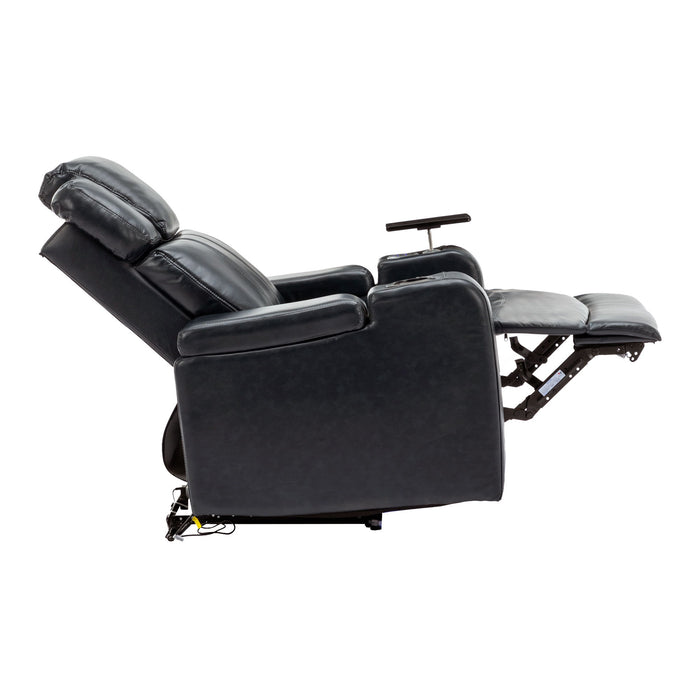 Power Recliner Theater Chair With Cooling Cup Holder, Bluetooth Speaker, LED Lights, USB Ports