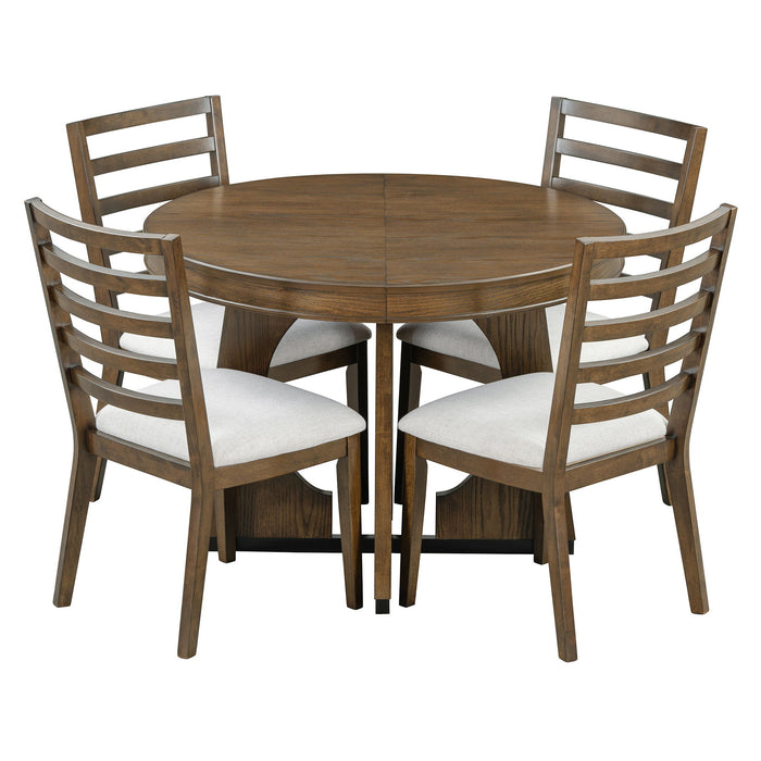 Round Dining Table Set For 4 With Chairs