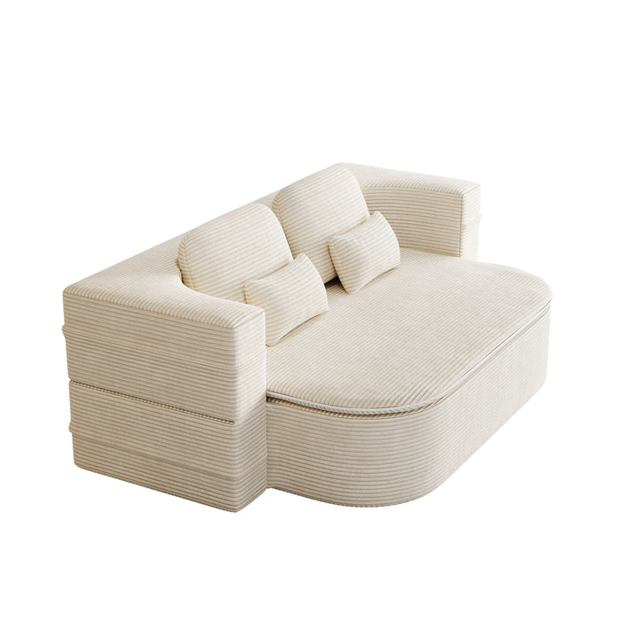 2 In 1 Foldable Sofa Bed With Multi Functional Blanket