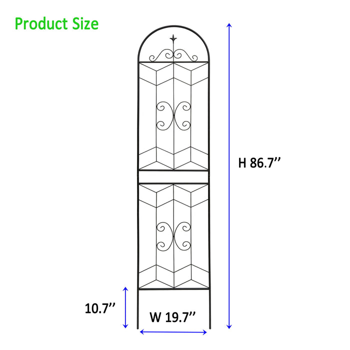 Garden Trellis, Rustproof Support For Climbing Plants
