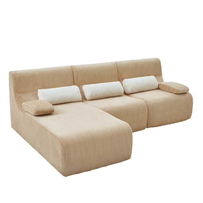 Oversized Sectional Sofa, Living Room Seating With Modular Design