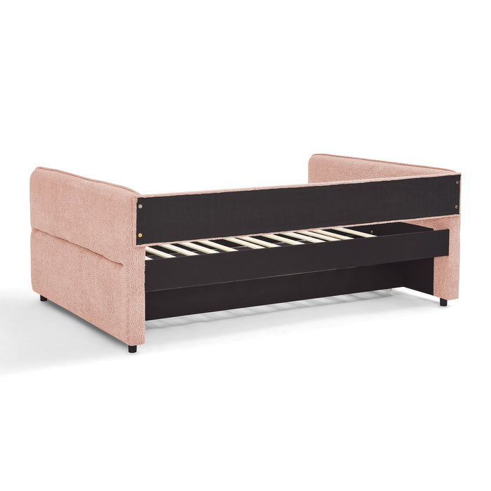 Upholstered Daybed With Pop Up Trundle