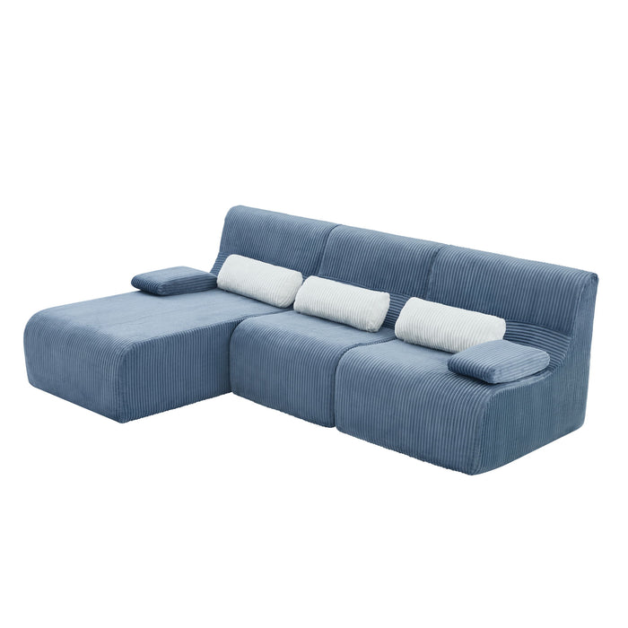 Oversized Sectional Sofa, Living Room Seating With Modular Design