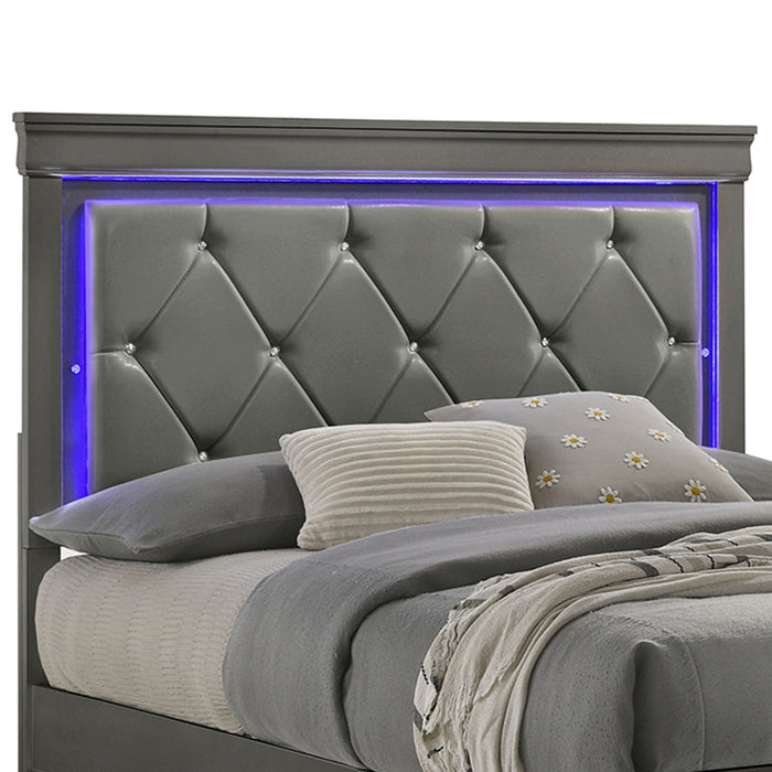 Blaze - Modern Bed With LED Headboard