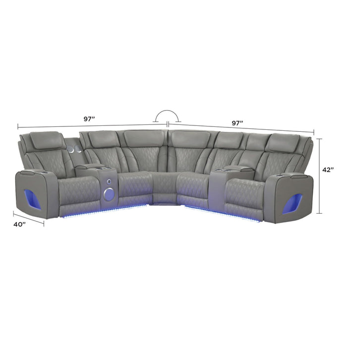 Fortuner - Power Recliner Sectional Sofa
