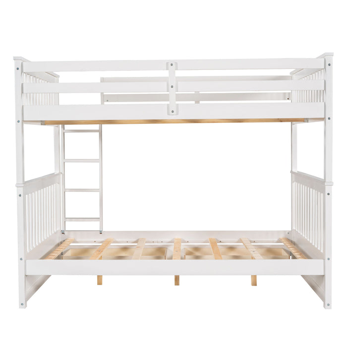 Bunk Bed With Ladders And 2 Storage Drawers