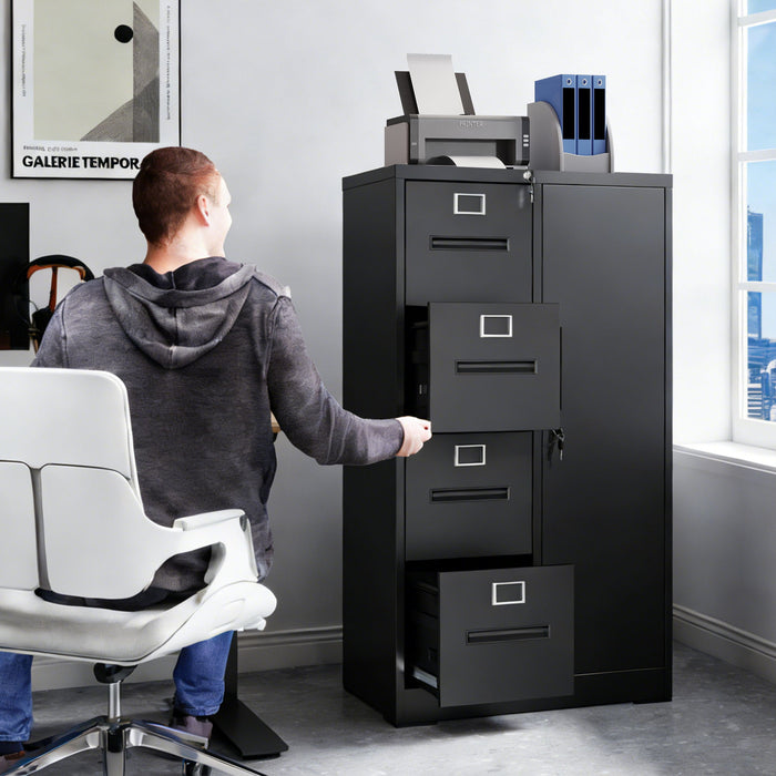 Storage Vertical Filing Cabinet With Lock