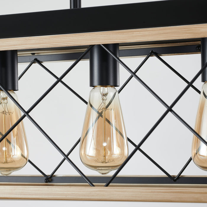 Chandelier Pendant Light For Dining Room Kitchen, 5 Light Fixture With Adjustable Height