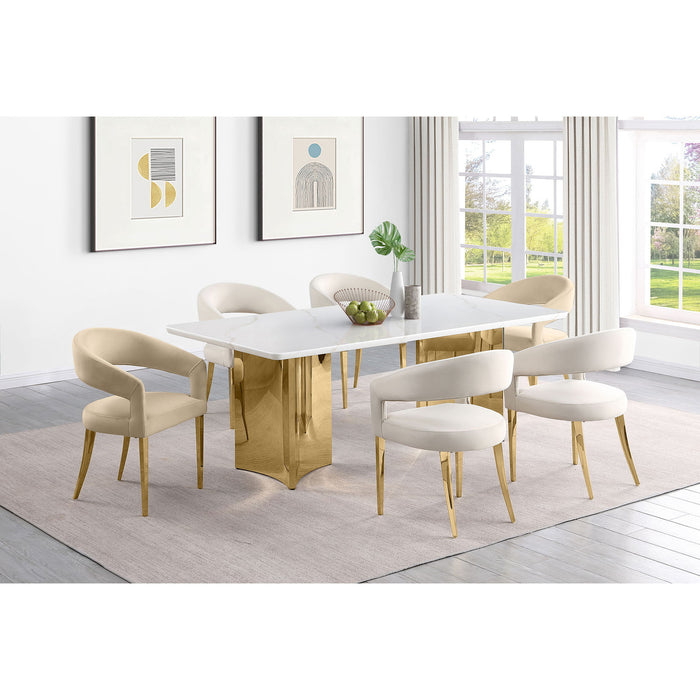 Rendina - Upholstered Dining Arm Chairs (Set of 2) - Cream