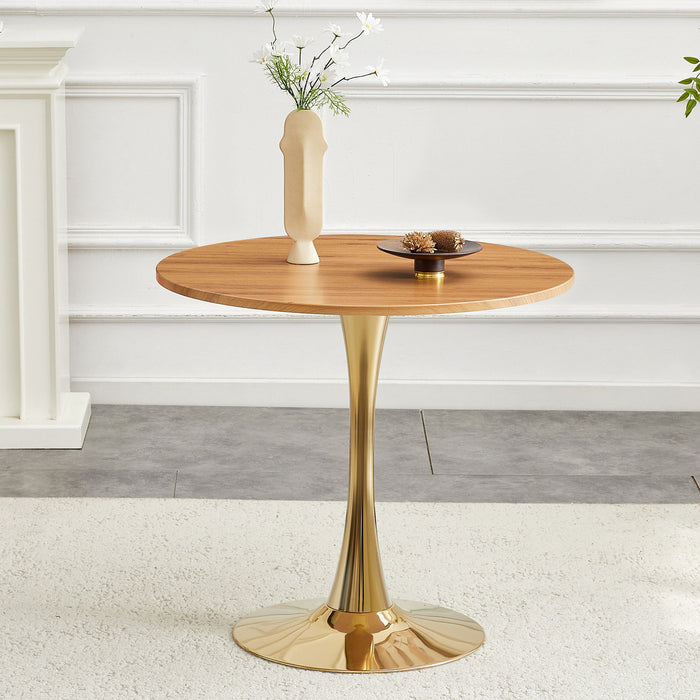Round Dining Table With Thickened Top For Kitchen