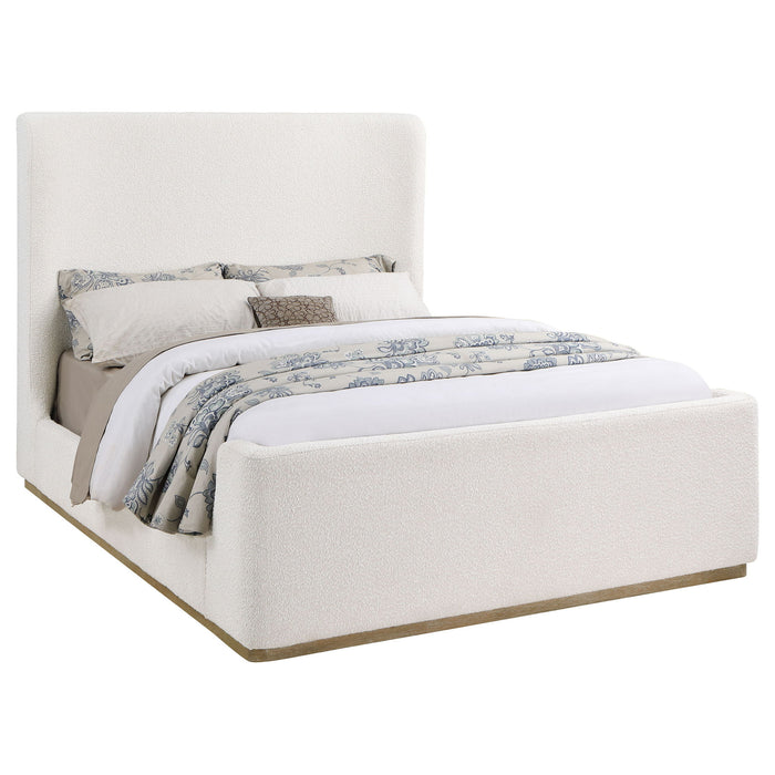 Vindra - Queen Sleigh Bed - Cream