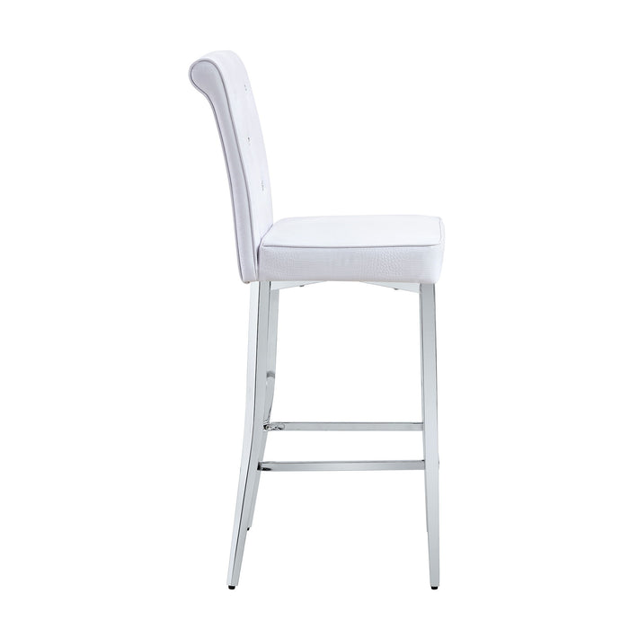 Bar Chairs & Crystal Clasp Design (Set of 2)