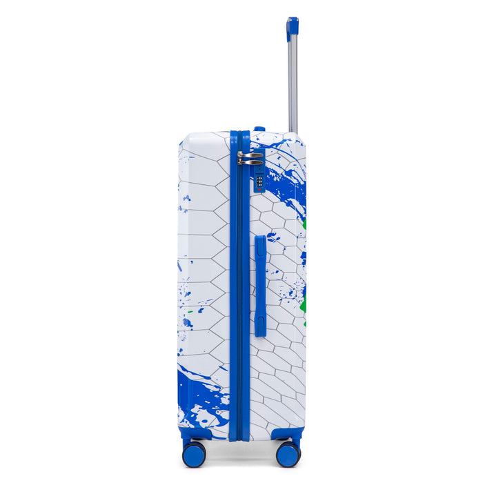Luggage With Printed Pattern, Combination Lock