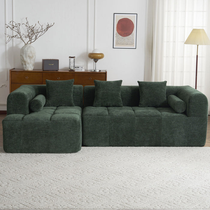 Sectional Free Combined Sofa With 2 Side Pockets