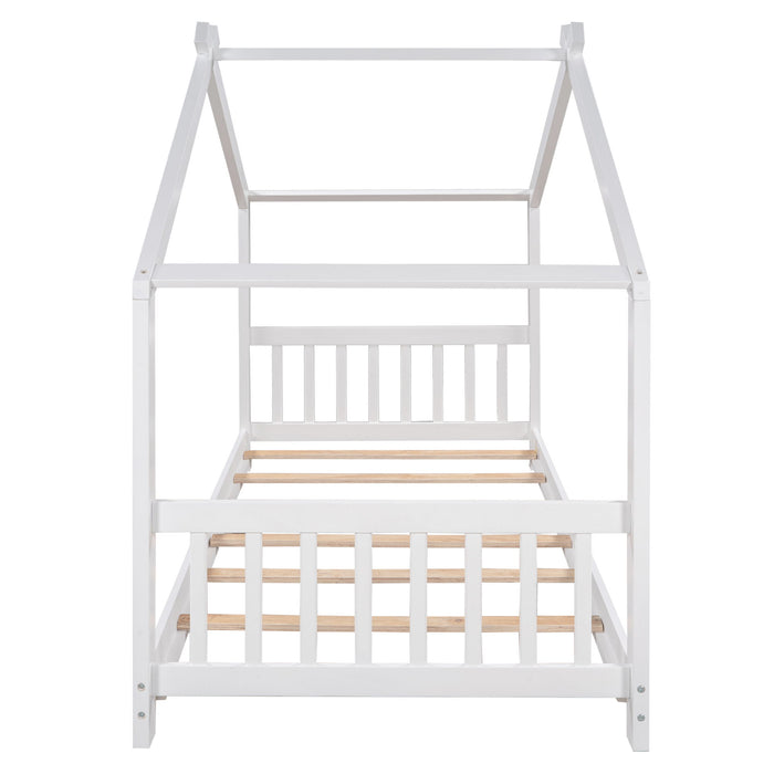 House Platform Bed With Headboard And Footboard, Roof Design