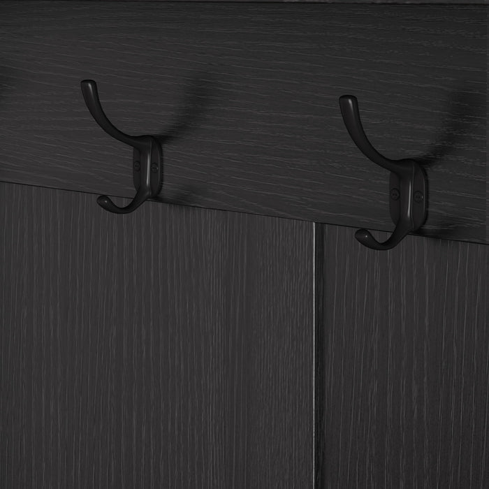 Hallway Hall Tree With Removable Cushion Bench, Coat Rack, Storage Shelves