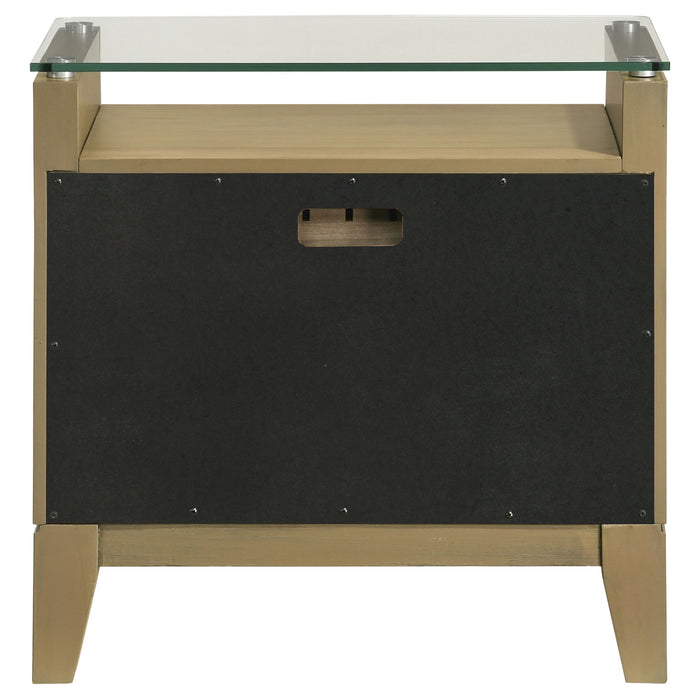 Menlo - 2 Drawer Nightstand - Pine Wood