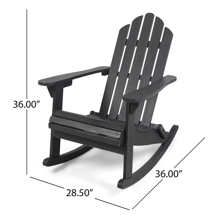 Echoes - Outdoor Acacia Wood Adirondack Rocking Chair