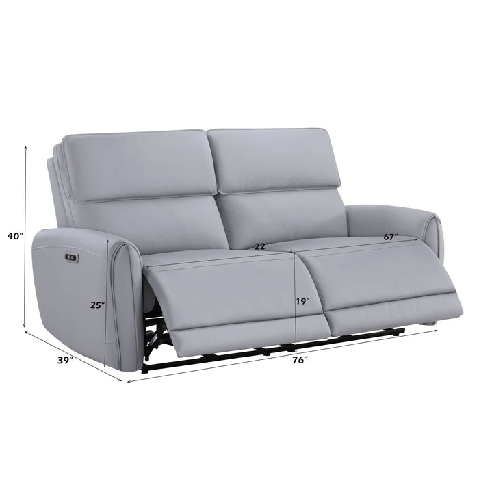 Jeromie - Power Motion Sofa With USB Port - Gray