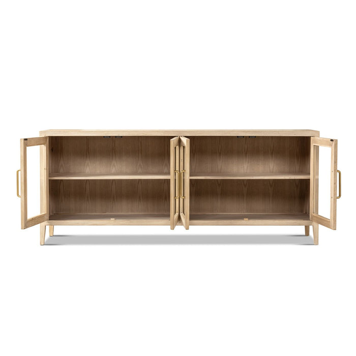 Marlowe - Glass Door Sideboard - White