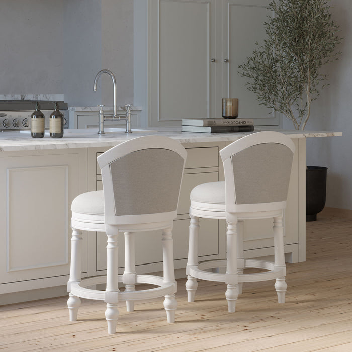 Barrel Back Stool With Swivel
